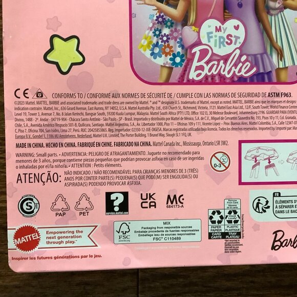 My First Barbie Pet Unicorn Horse Bear Birthday Party Playset Mattel For Ages 3+ - Picture 5 of 7